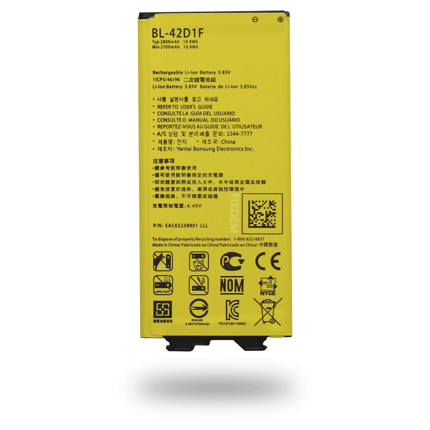 Bateria Lg G5 VS987 Bl-42D1F. a solo $ 110.00 Refaccion y puestos celulares, refurbish y microelectronica.- FixOEM