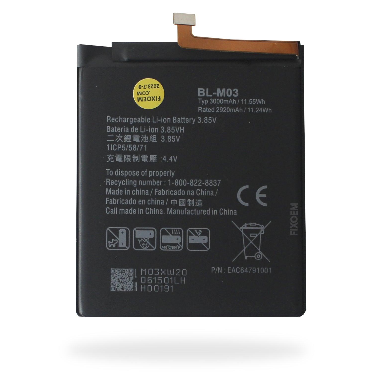 Bateria Lg K22 / K22 Plus LM-K200QM0 LMK200HMW LMK200HAW Bl-Mo3. a solo $ 140.00 Refaccion y puestos celulares, refurbish y microelectronica.- FixOEM