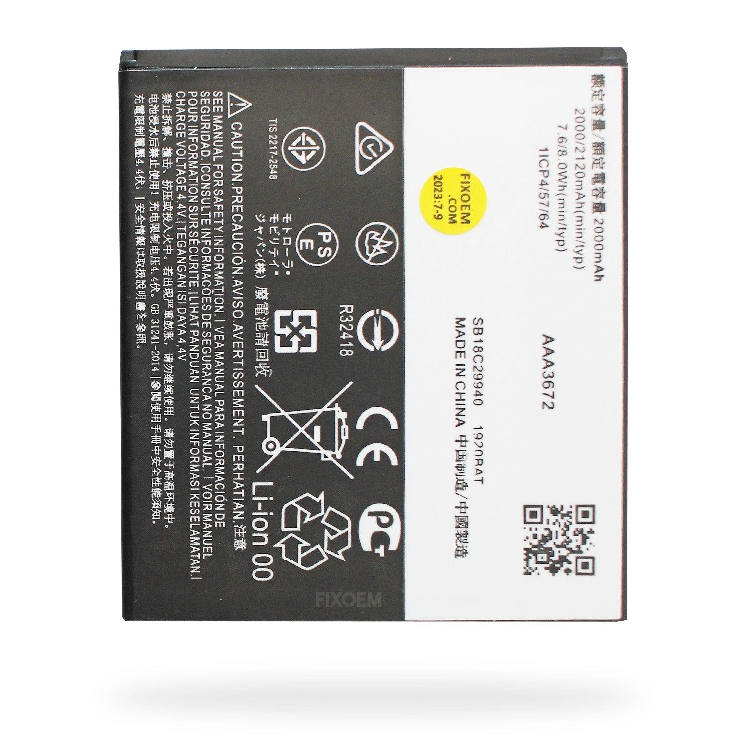 Bateria Moto E5 Play GO Xt1920-18 JE30 a solo $ 100.00 Refaccion y puestos celulares, refurbish y microelectronica.- FixOEM