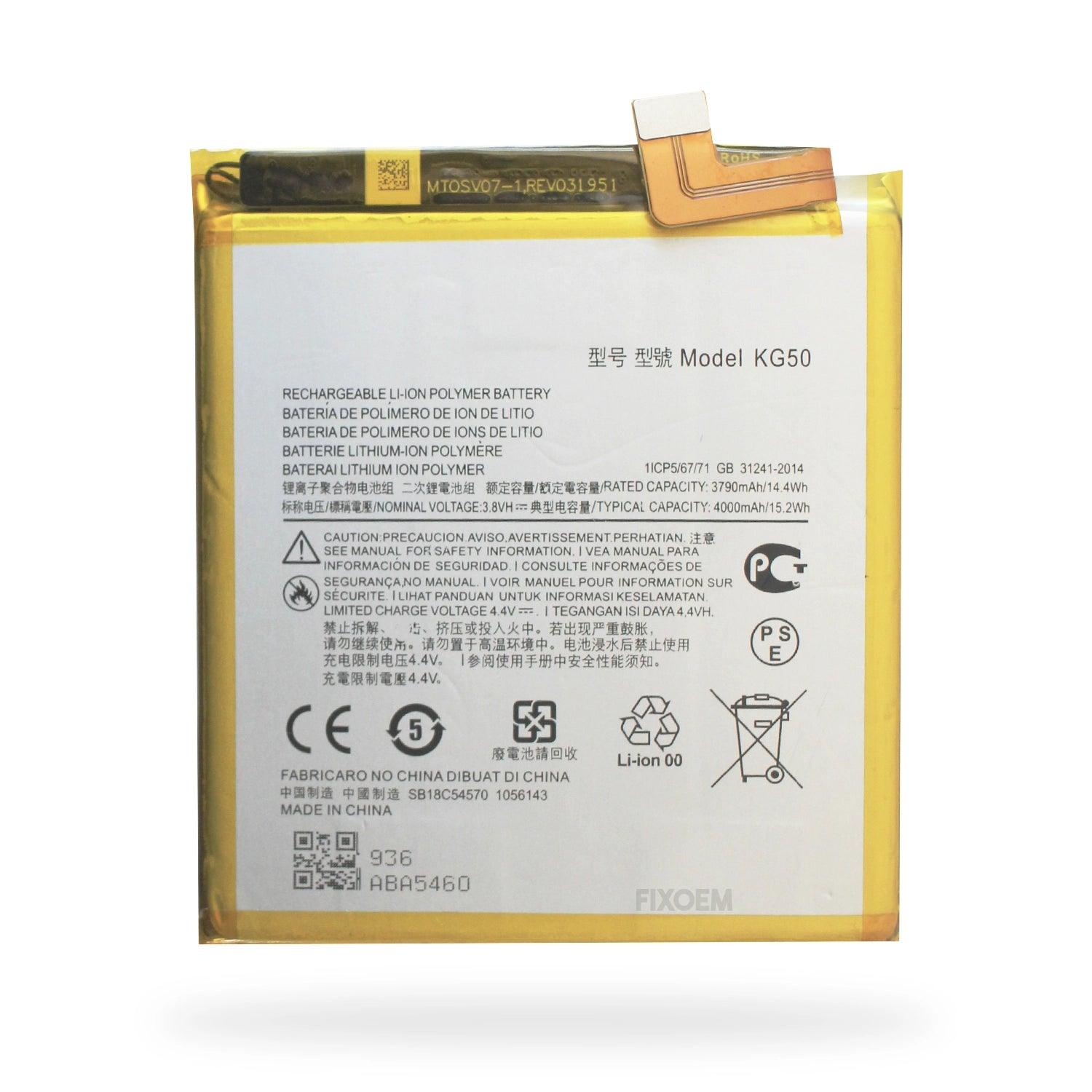 Bateria Moto One Hyper Xt2027 Kg50 a solo $ 170.00 Refaccion y puestos celulares, refurbish y microelectronica.- FixOEM