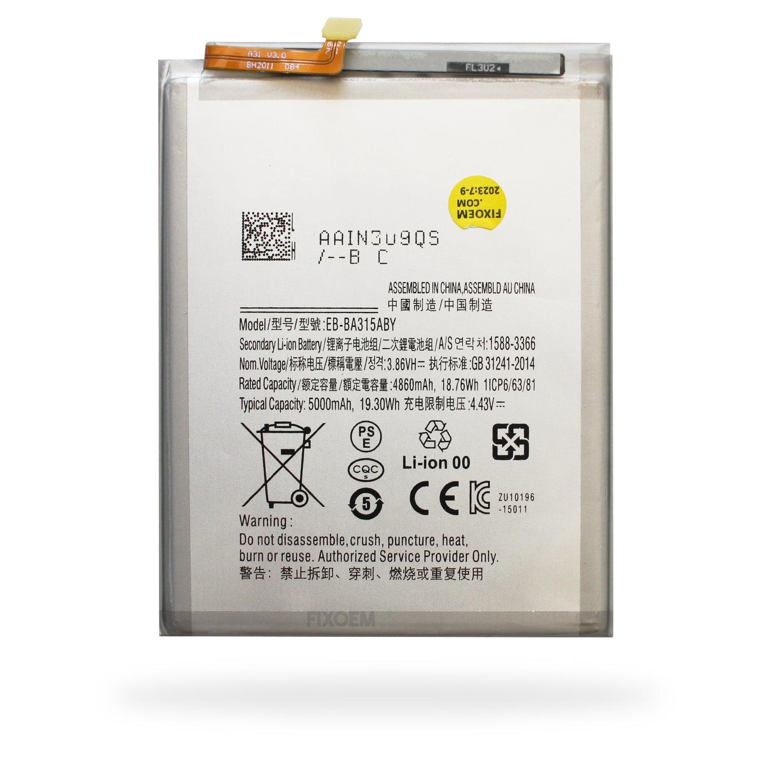 Bateria Samsung A31/ A32 4G/ A22 4G/ A72/ A31S Eb-ba315aby a solo $ 130.00 Refaccion y puestos celulares, refurbish y microelectronica.- FixOEM