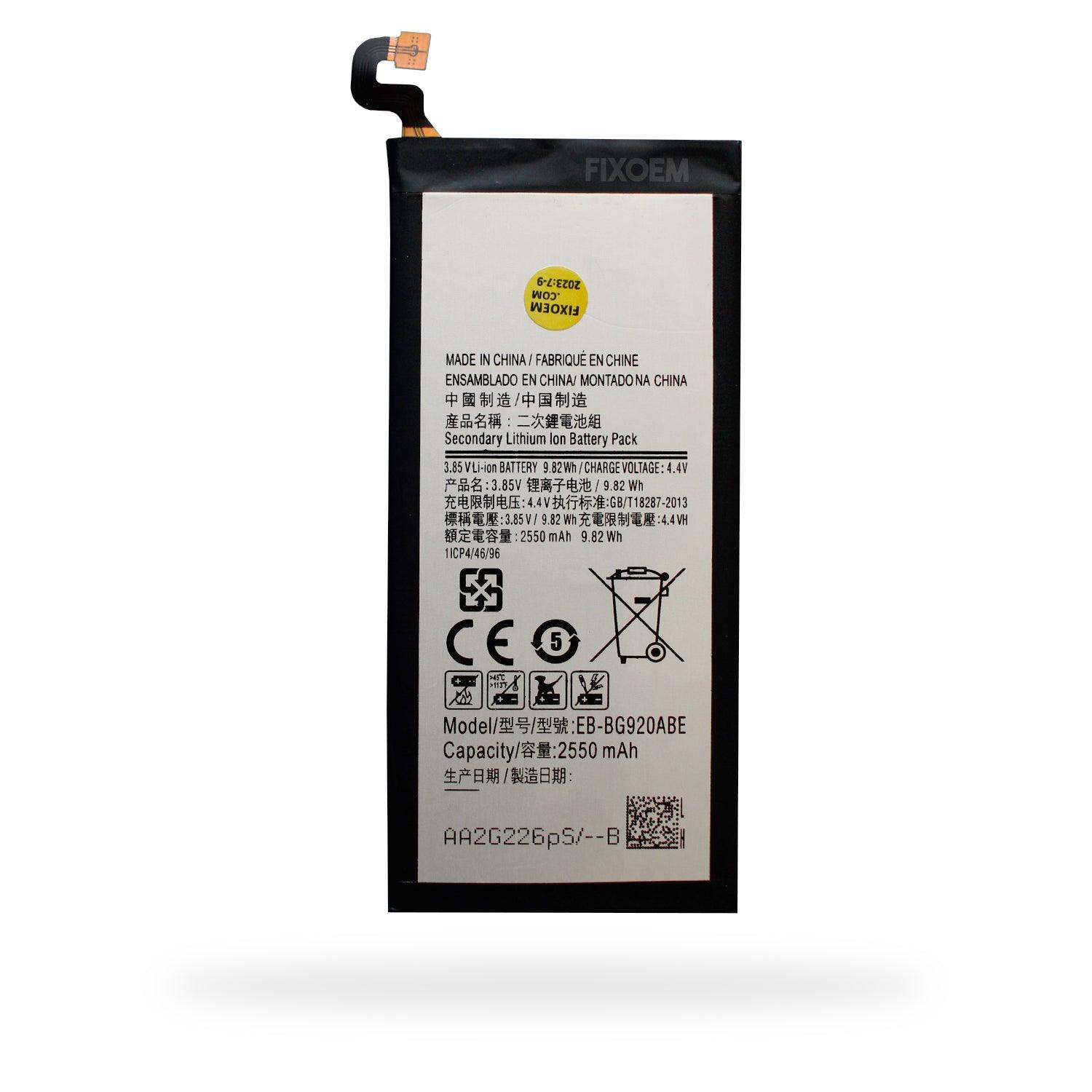 Bateria Samsung S6 Flat Sm-G920I Eb-Bg920Abe a solo $ 120.00 Refaccion y puestos celulares, refurbish y microelectronica.- FixOEM