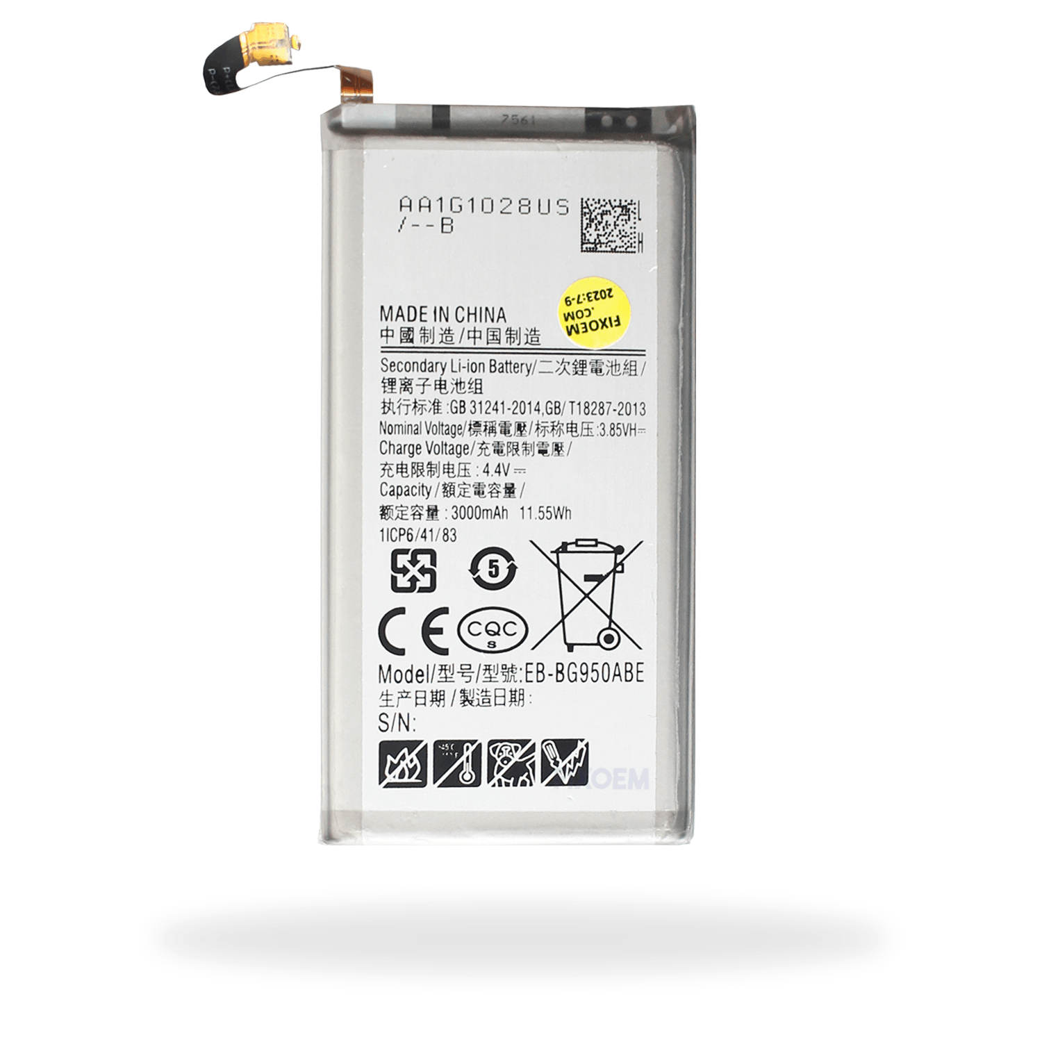 Bateria Samsung S8 Sm-G950F Eb-Bg950Aba. a solo $ 120.00 Refaccion y puestos celulares, refurbish y microelectronica.- FixOEM