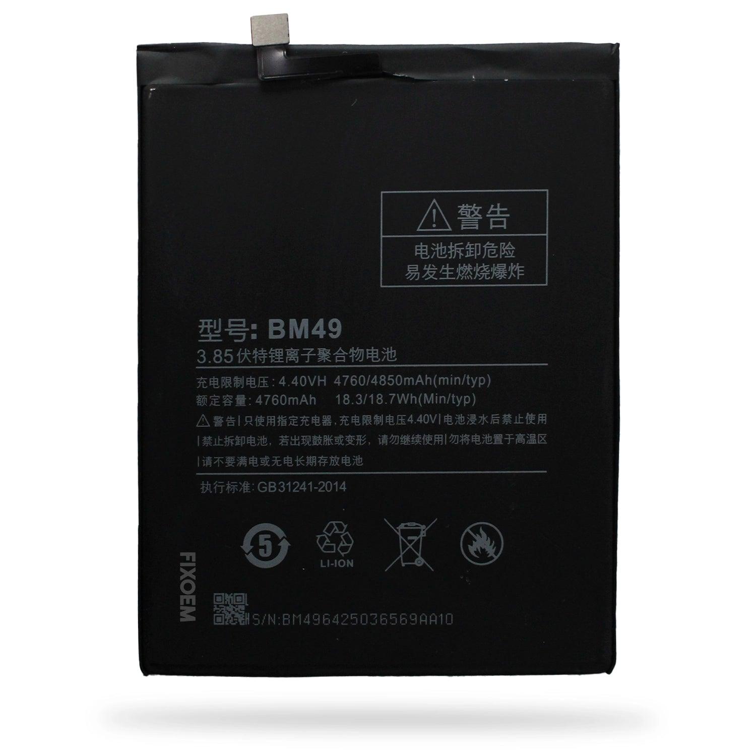 Bateria Xiaomi Mi Max 2016001 2016002 2016007 Bm49 a solo $ 180.00 Refaccion y puestos celulares, refurbish y microelectronica.- FixOEM