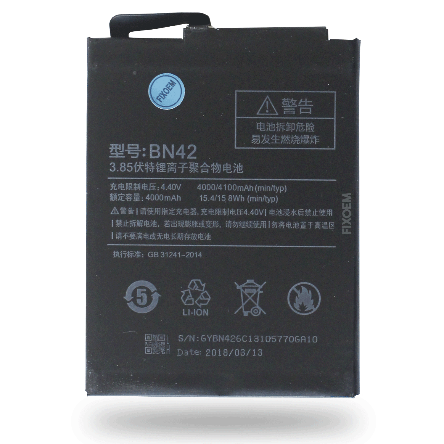 Bateria Xiaomi Redmi 4 Mag138 Mae136 Bn42. a solo $ 120.00 Refaccion y puestos celulares, refurbish y microelectronica.- FixOEM
