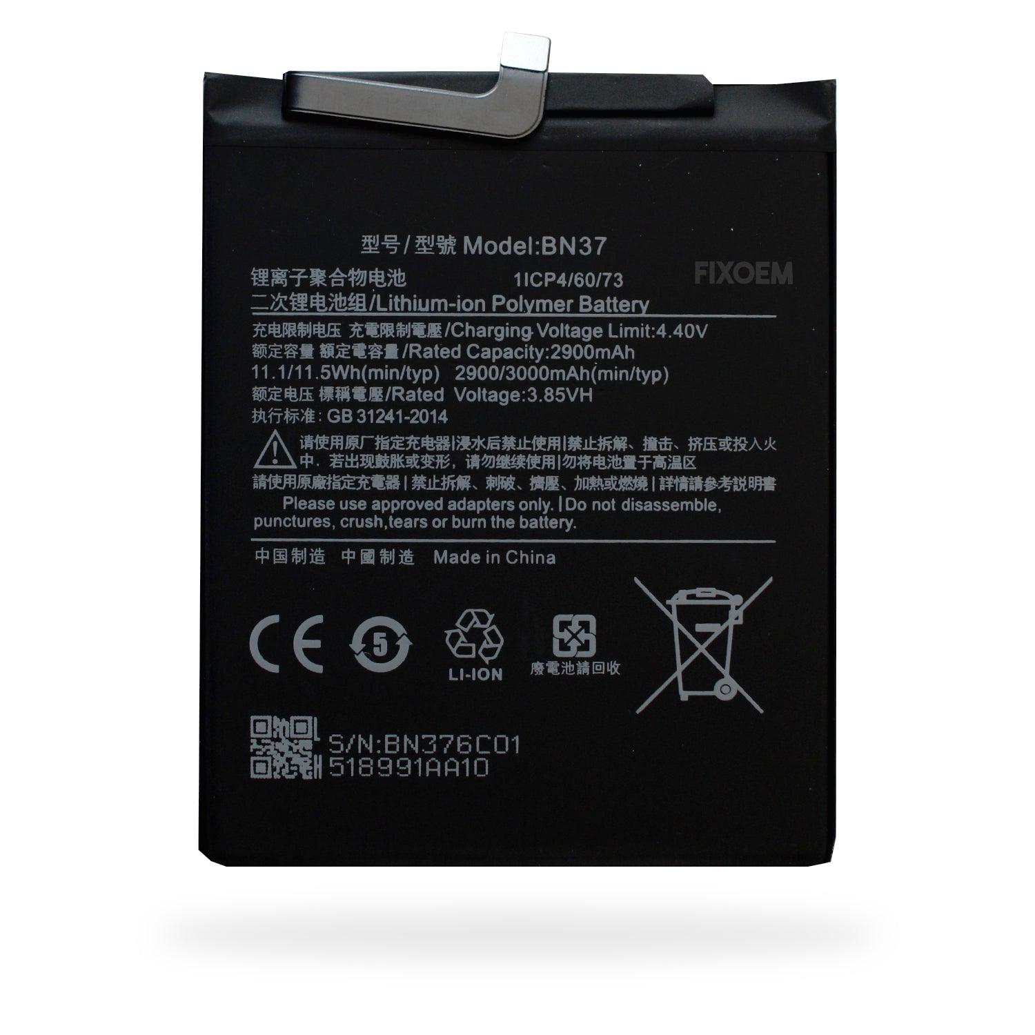 Bateria Xiaomi Redmi 6 M1804C3DG M1804C3DH Bn37 a solo $ 130.00 Refaccion y puestos celulares, refurbish y microelectronica.- FixOEM