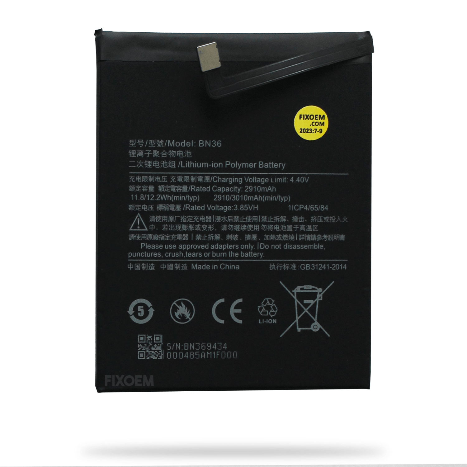 Bateria Xiaomi Redmi Mi A2 (Mi 6X) M1804D2SG M1804D2SI Bn36 a solo $ 130.00 Refaccion y puestos celulares, refurbish y microelectronica.- FixOEM
