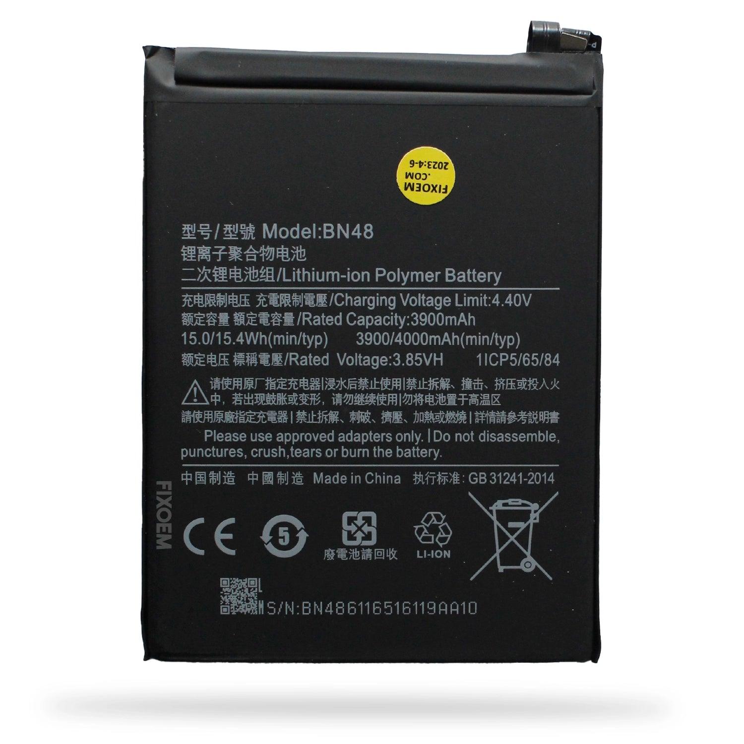 Bateria Xiaomi Redmi Note 6 Pro Mei7s Mei7 M1806e7tg M1806e7th M1806e7t Bn48 a solo $ 120.00 Refaccion y puestos celulares, refurbish y microelectronica.- FixOEM