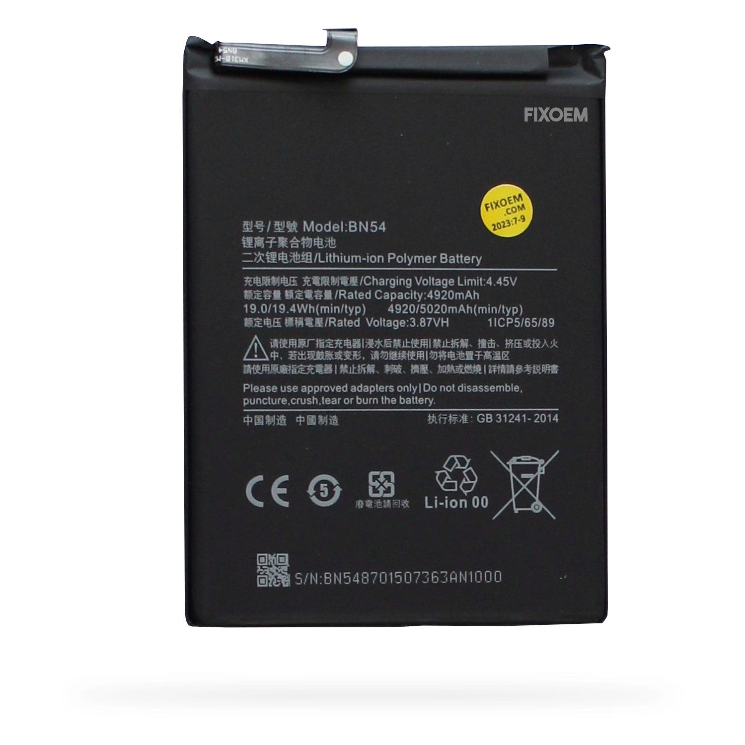 Bateria Xiaomi Redmi Note 9/ Redmi 9 / Redmi 10 X-4G edition/ POCO M2 /Redmi 9 Prime Bn54 a solo $ 140.00 Refaccion y puestos celulares, refurbish y microelectronica.- FixOEM
