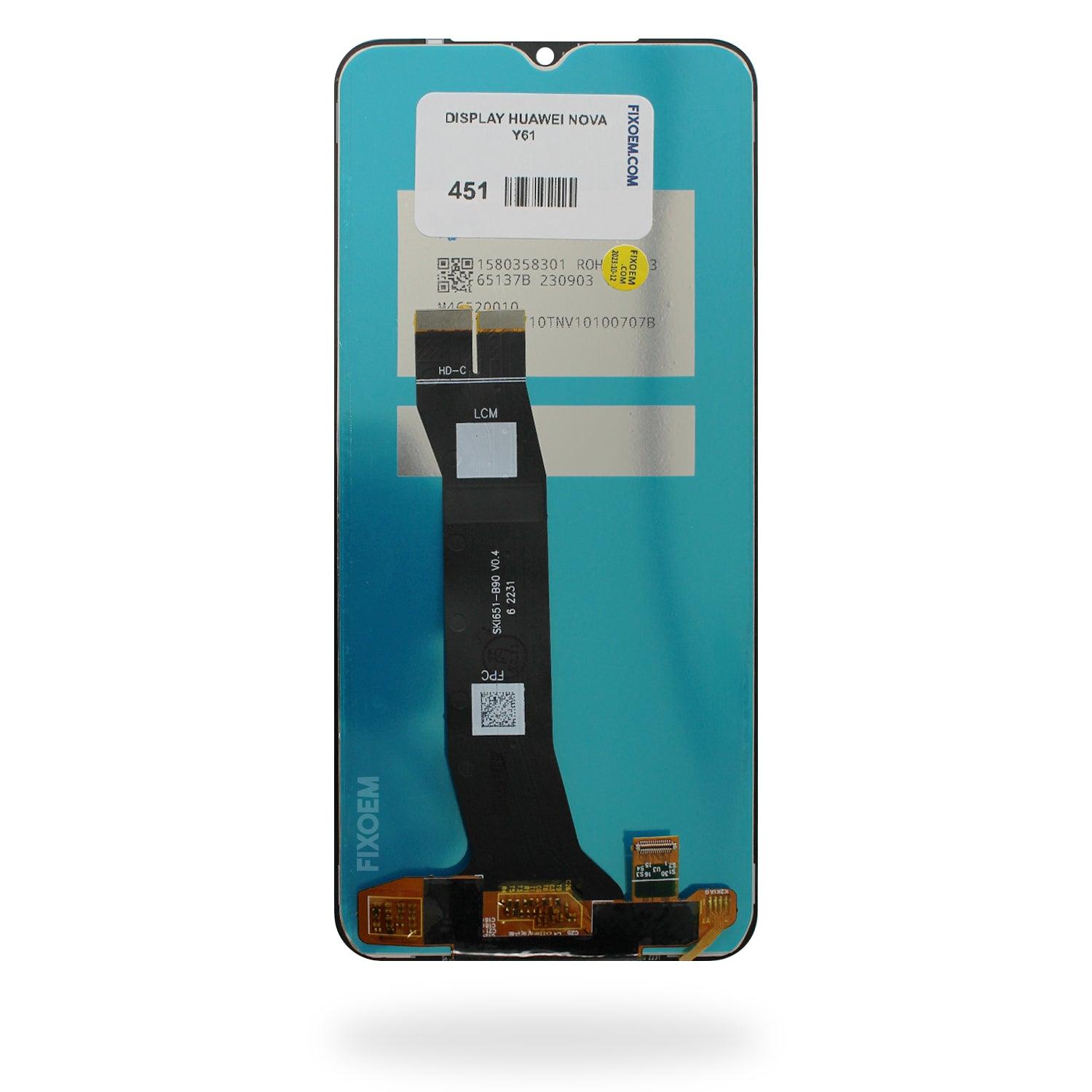 Display Huawei Nova Y61 IPS Eve-lx9 Eve-lx9n Eve-lx3 a solo $ 210.00 Refaccion y puestos celulares, refurbish y microelectronica.- FixOEM