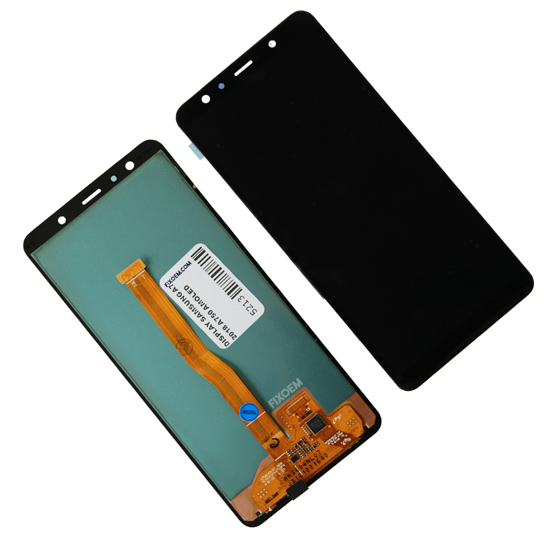 Display Samsung A7 2018 Oled Sm-A750G. a solo $ 1710.00 Refaccion y puestos celulares, refurbish y microelectronica.- FixOEM