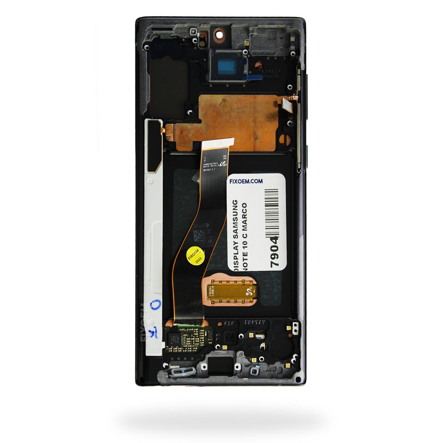 Display Samsung Note 10 Con Marco y Huella Oled Sm-N970F a solo $ 4180.00 Refaccion y puestos celulares, refurbish y microelectronica.- FixOEM