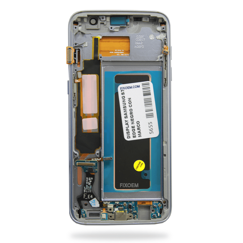 Display Samsung S7 Edge Con Marco Oled Sm-G935f a solo $ 1400.00 Refaccion y puestos celulares, refurbish y microelectronica.- FixOEM