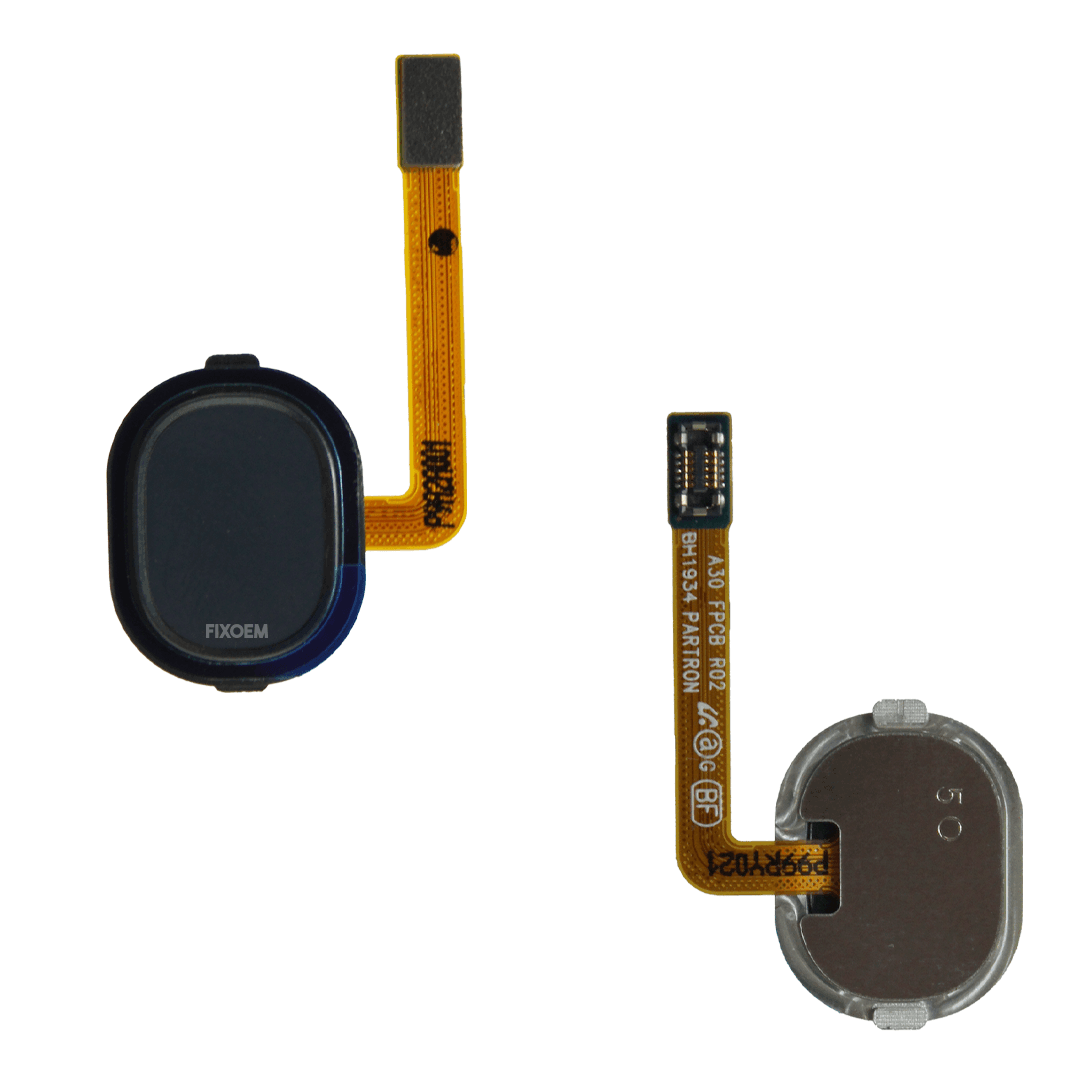 Flex Huella Samsung A30 Negro Sm-A305 a solo $ 110.00 Refaccion y puestos celulares, refurbish y microelectronica.- FixOEM